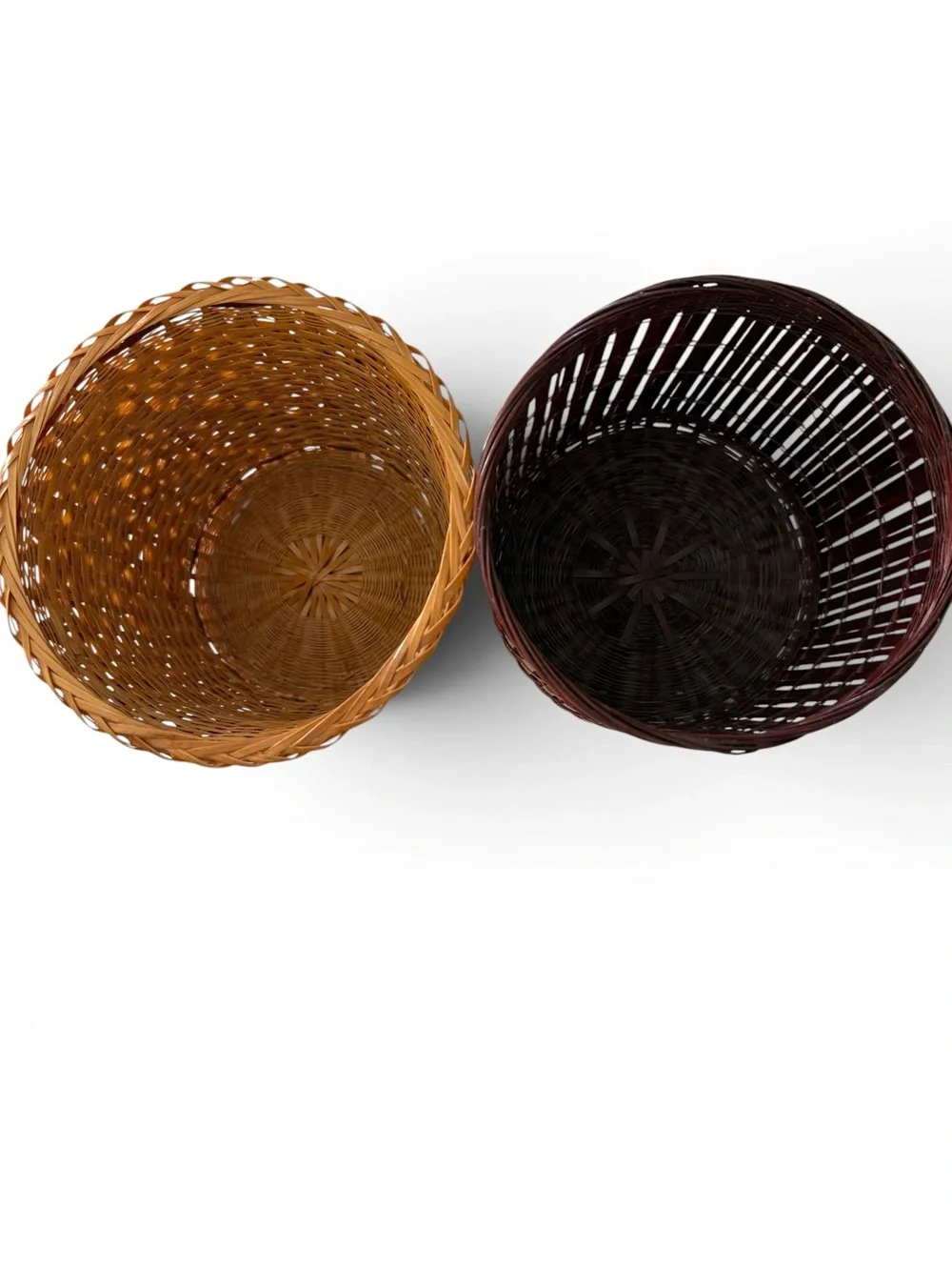 Vintage Woven Wicker Flower Pot Basket Holders